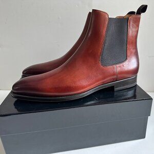 Magnanni Burlo Chelsea Boots (24199) - Cognac - Size 14D (NIB)